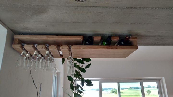 Wine and Glass Shelf